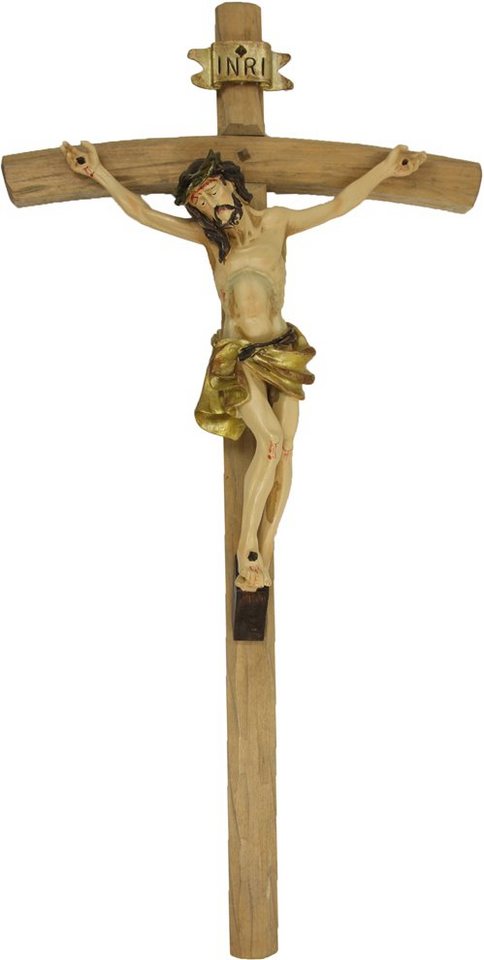 dekoprojekt Dekofigur Heiligenfigur Kreuz, gold 25,2 cm von dekoprojekt