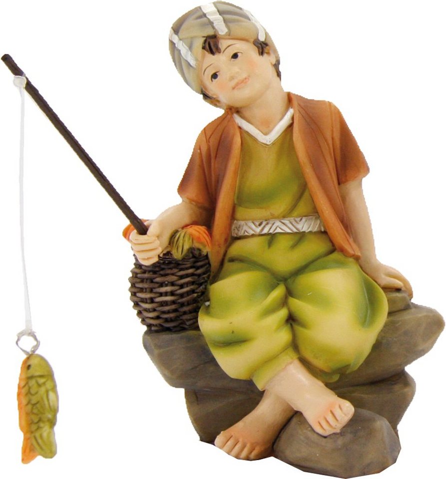 dekoprojekt Krippenfigur Krippenfigur Angler sitzend von dekoprojekt