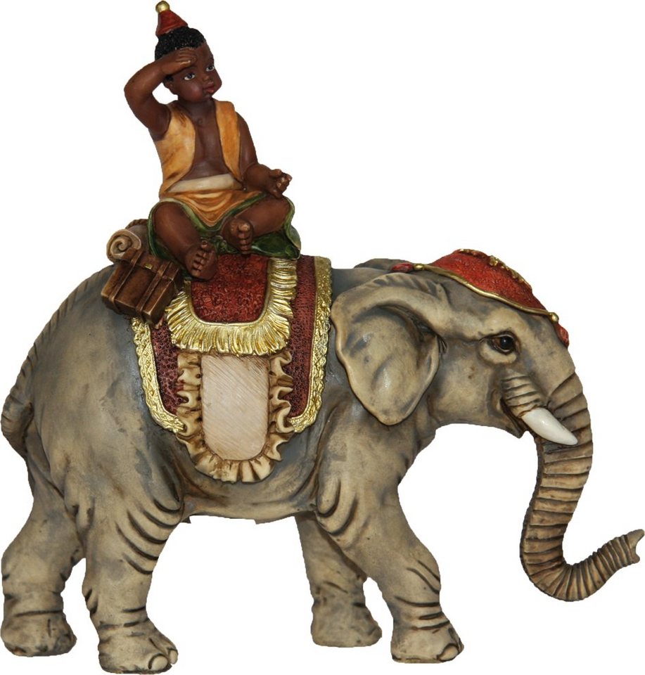 dekoprojekt Krippenfigur Krippenfigur JOK: Elefant mit Mohr von dekoprojekt