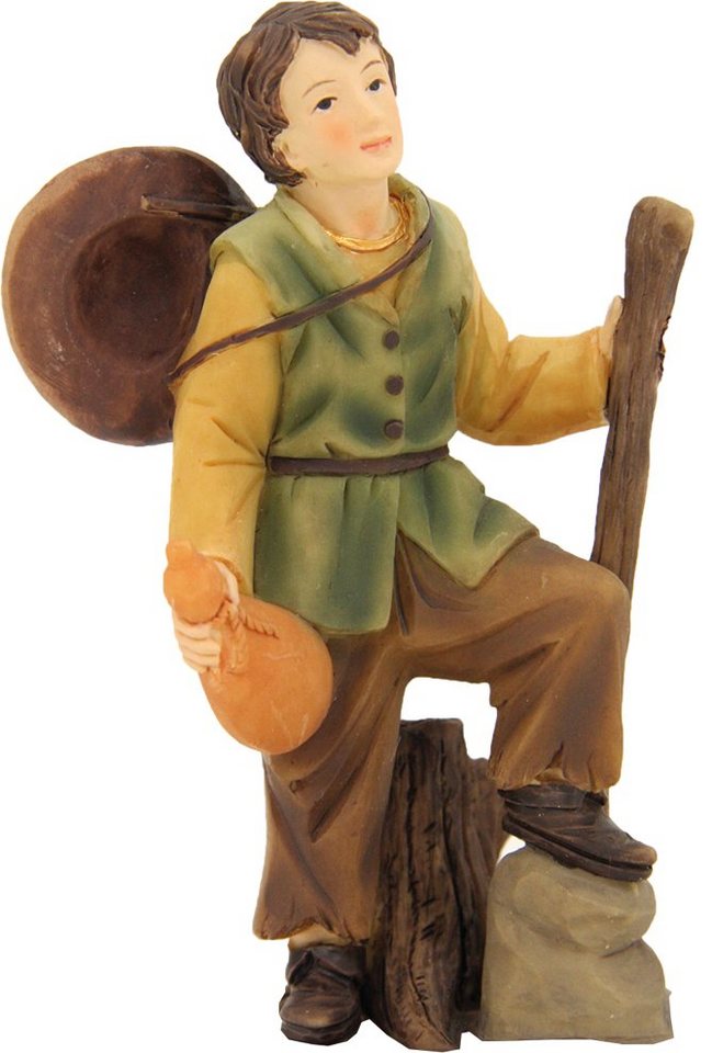 dekoprojekt Krippenfigur Krippenfigur Wanderer mit Stock von dekoprojekt