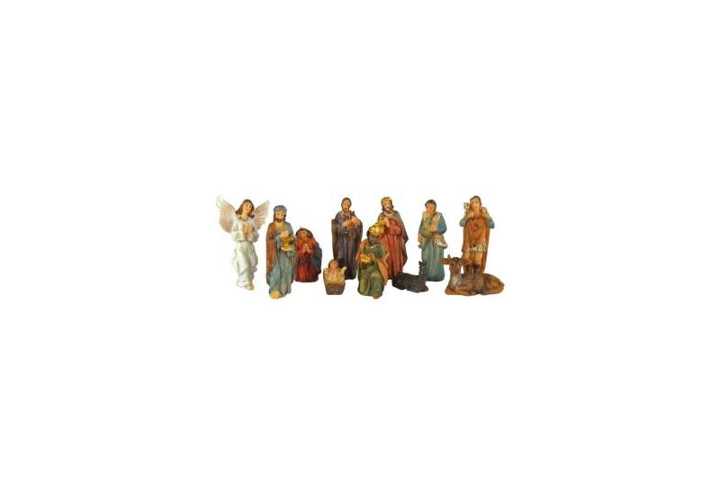 dekoprojekt Krippenfigur Krippenfiguren 11-tlg. K 600 (Set, 11 St., 11-tlg), handbemalte Krippenfiguren von dekoprojekt