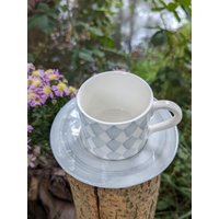 Kaffeetasse Mit Teller Hellgrau Abano Grey 0549 R Rombi Kaffeetasse Mit Teller Hellgrau Abano Grey 0549 R Rombi von dekorIris