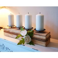 Kerzenhalter, Windlicht, Kerzenständer, Holzboard, Kerzenboard "Nature" Ff770142 von dekorIris
