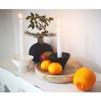 Kerzenhalter Schwarz Weiß, Kerzenständer, Kerzenhalter, Deko Skandi, Kerzenleuchter Porzellan 0879950/0245790Kl von dekorIris