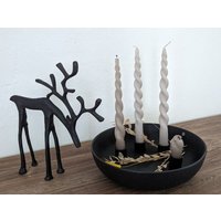 Kerzenleuchter Vierfach, Kerzenschale Schwarz, Kerzenschale, Keramikteller Schwarz 02991300Sf Kerzenleuchter Vierfach, Kerzenschale Schwarz, Kerzenschale, Keramikteller Schwarz 02991300Sf von dekorIris