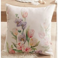 Kissenhülle Und Tischläufer "Frühlingsblumen", Frühlingsdeko, Tischdeko, Ostern Ff03374370 von dekorIris