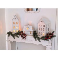 xxl Kerzenhäuser Drei Verschiedene Formen Metall, Laterne, Weihnachtsdeko, Laterne Haus, Weiß xxl Kerzenhäuser Drei Verschiedene Formen Metall, Laterne, Weihnachtsdeko, Laterne Haus, Weiß von dekorIris