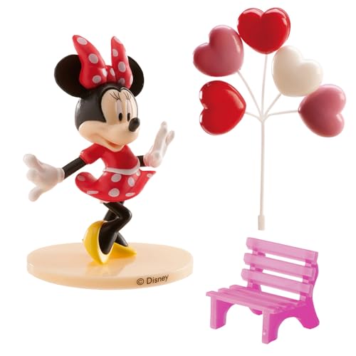 Dekora - 302012 Minnie Mouse Figur für Torte, Rose, 4 x 10 x 23 cm von dekora