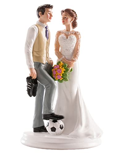 Dekora 305010 Figur Fußball für Hochzeitstorte, 18 cm von dekora