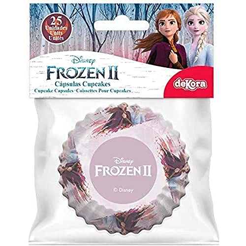 Dekora - Frozen II Backformen Set - Muffin und Cupcake Formen Papier - 25 Stück von dekora