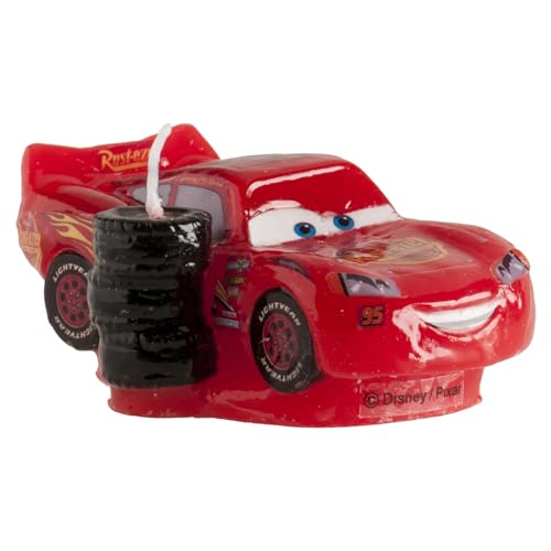 Dekora Kuchendeko Geburtstag | Disney Pixar Cars Geburtstagskerze Kinder-8,5 cm, Mehrfarbig von dekora