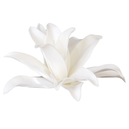 Kunstblume Foam Flower in Weiß von dekora