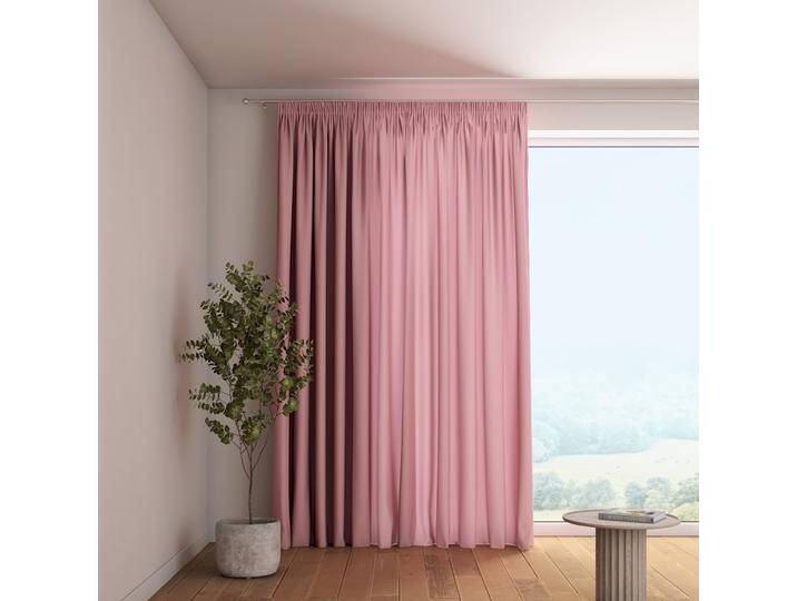 Dekoria Vorhang mit Kräuselband, altrosa von dekoria