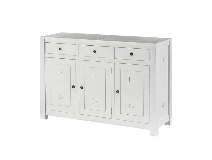 Kommode Noa white 3 Türen + 3 Schubladen 150x50x100cm von dekoria
