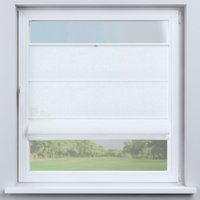 stoff-Plissee Romantica I Weiß 2 Varianten Ohne Bohren Am Rahmen Hängend & An Der Glasscheibe Im Montiert von dekoriaathome