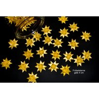 20 Fröbelsterne Gelb 4 cm Tischdeko Advent Weihnachten von dekosterne