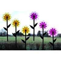 Blumen 3 Stück Rose Transparente Fensterdeko Frühlingsdeko von dekosterne