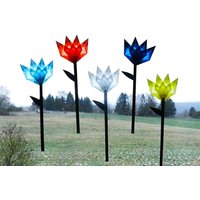 Blumen Transparente Fensterdeko 2 Frühlingsdeko Bunt 5 Stück von dekosterne