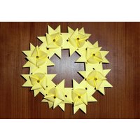 Fröbelsterne Kranz 20 cm Sterne Deko Weihnachtsdeko Advent Papier Gelb Fröbelsterne Kranz 20 cm Sterne Deko Weihnachtsdeko Advent Papier Gelb von dekosterne