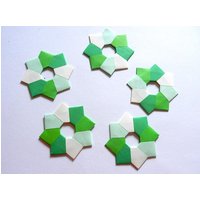 Sterne 5 Stück 10 cm" Papiersterne Weihnachten Advent Weihnachtsdeko von dekosterne