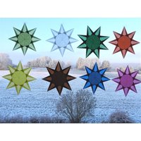 Transparentstern 5 20 cm Verschiedene Farben Fensterstern Sterne Advent Weihnachten Fensterdeko von dekosterne