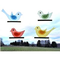 Vögel 4 Stück Transparente Fensterdeko Frühlingsdeko Frühling Vögel 4 Stück Transparente Fensterdeko Frühlingsdeko Frühling von dekosterne