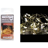 10Er Oder 20Er Led Draht Lichterkette Silberdraht Inklusive Knopfzelle Cr2032 Batterie Warmweiß Leds von dekotrend24