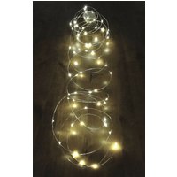 Led Drahtlichterkette 100Er Lämpchen Für Innen Und Außen Mit Timer Warmweiß Batterie von dekotrend24