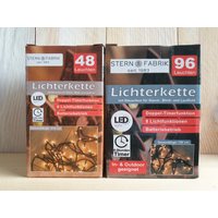 Led Lichterkette Dual Timer Batterie Außen 8 Funktionen Warmweiß Weihnachten 48 - 96 von dekotrend24