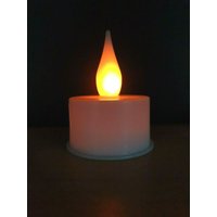 Led Teelicht Batterie Mit Timer Flamme Flammeneffekt Flackernde Kerze Flammenlos von dekotrend24