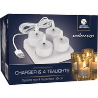 Led Teelichter 8 Stück Warmweiß Flackernd Aufladbar Usb Ladestation Flammenlos Led Teelichter 8 Stück Warmweiß Flackernd Aufladbar Usb Ladestation Flammenlos von dekotrend24
