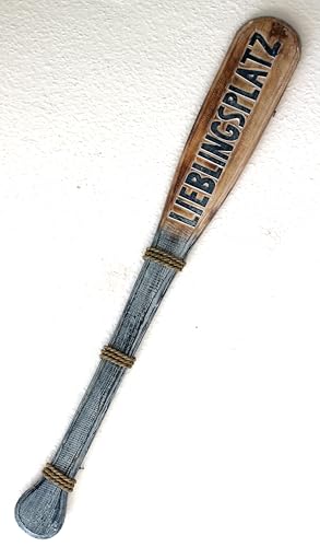 Deko Paddel aus Holz Handarbeit 100 cm Lieblingsplatz Wanddekoration von dekoundmeer