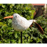 Möwe Erna 13 cm Mit Feder-Propeller Für Gartenstecker von dekoundmeer