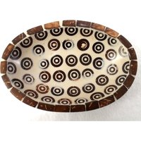 Seifenschale Mit Zimstücken Braun-Beige 15 X 10 3 cm Handarbeit von dekoundmeer