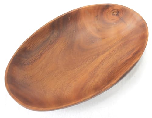 dekoundmeer Schale oval Holz 26 x 15 cm Brotschale Obstschale von dekoundmeer