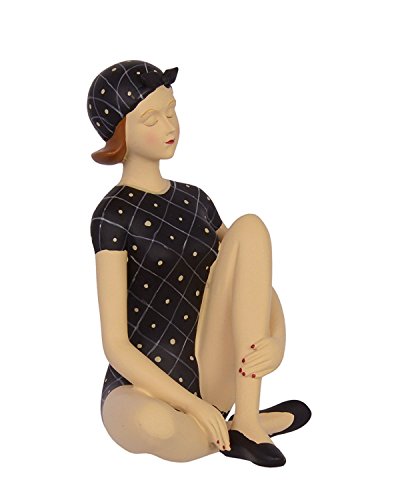 Dekofigur Pin Up Girl Figur Antik Stil Shabby France H 20 cm von dekowonderland