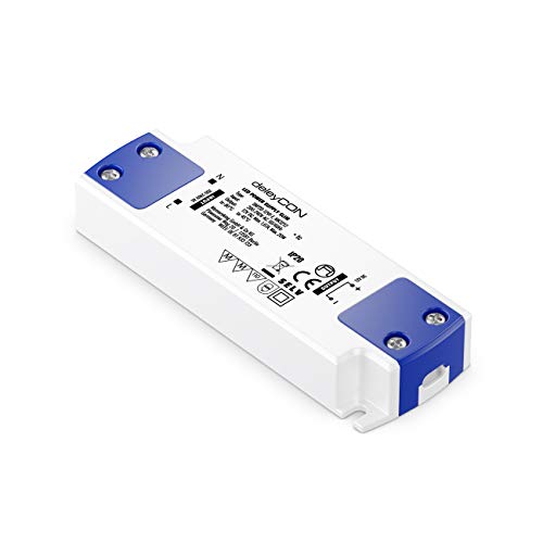 deleyCON 12 V SLIM LED Trafo Transformator Netzteil 0-20 W 200-240 V zu 12 V DC LED Lampen Lichtstreifen G4 MR11 MR16 Leuchten Überladung Überhitzung von deleyCON