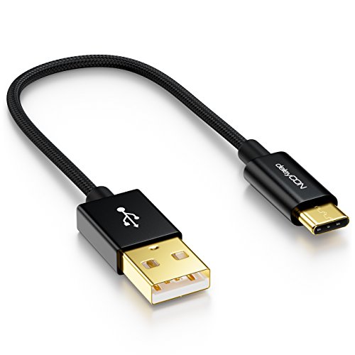 deleyCON 15cm USB-C Kabel - Ladekabel Datenkabel - Nylon + Metallstecker - USB C auf USB A - Kompatibel mit Apple Samsung Google Huawei Xiaomi Tablet Laptop PC - Schwarz deleyCON 15cm USB-C Kabel - Ladekabel Datenkabel - Nylon + Metallstecker - USB C auf USB A - Kompatibel mit Apple Samsung Google Huawei Xiaomi Tablet Laptop PC - Schwarz von deleyCON