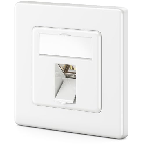 deleyCON 1x CAT8 Keystone Netzwerkdosen Set 2000 MHz 40 GBit/s Unterputz Netzwerkdose & 1x Keystone-Modul mit RJ45 Buchse STP Geschirmt Metall Gehäuse Datendose Netzwerkkabel Verlegekabel deleyCON 1x CAT8 Keystone Netzwerkdosen Set 2000 MHz 40 GBit/s Unterputz Netzwerkdose & 1x Keystone-Modul mit RJ45 Buchse STP Geschirmt Metall Gehäuse Datendose Netzwerkkabel Verlegekabel von deleyCON
