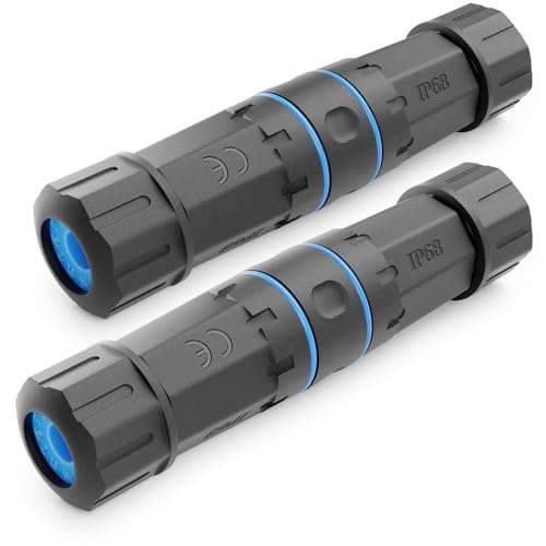 deleyCON 2 Stück CAT 6 Netzwerkkabel Kupplung LSA Outdoor LAN DSL Verlegekabel Netzwerk Kabel Verbinder IP68 Wassergeschützt Staubgeschützt STP Ethernet Kabel Verlängerung Außenbereich Schwarz deleyCON 2 Stück CAT 6 Netzwerkkabel Kupplung LSA Outdoor LAN DSL Verlegekabel Netzwerk Kabel Verbinder IP68 Wassergeschützt Staubgeschützt STP Ethernet Kabel Verlängerung Außenbereich Schwarz von deleyCON