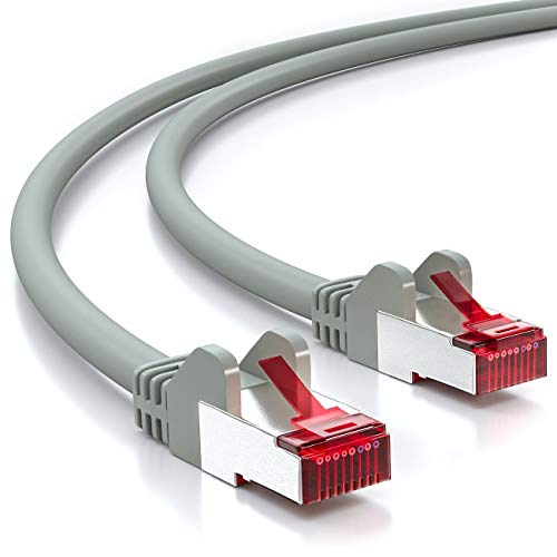 deleyCON 20m CAT6 Patchkabel S/FTP PIMF Schirmung CAT-6 RJ45 Netzwerkkabel Ethernetkabel LAN DSL Switch Router Modem Access Point Patchfelder - Grau deleyCON 20m CAT6 Patchkabel S/FTP PIMF Schirmung CAT-6 RJ45 Netzwerkkabel Ethernetkabel LAN DSL Switch Router Modem Access Point Patchfelder - Grau von deleyCON