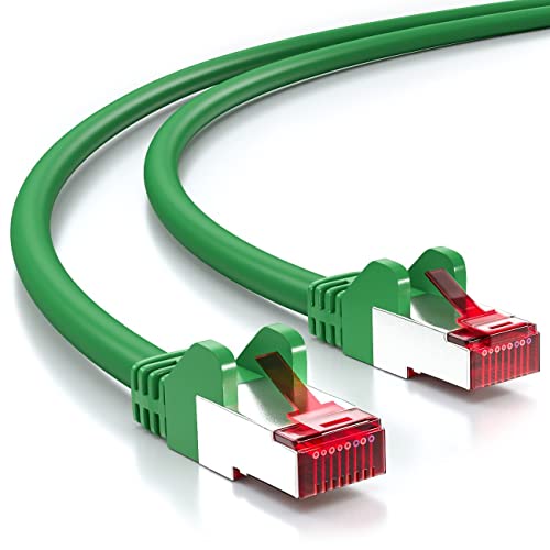 deleyCON 20m CAT6 Patchkabel S/FTP PIMF Schirmung CAT-6 RJ45 LAN DSL Netzwerkkabel Ethernetkabel Switch Router Modem Access Point Patchfelder - Grün deleyCON 20m CAT6 Patchkabel S/FTP PIMF Schirmung CAT-6 RJ45 LAN DSL Netzwerkkabel Ethernetkabel Switch Router Modem Access Point Patchfelder - Grün von deleyCON
