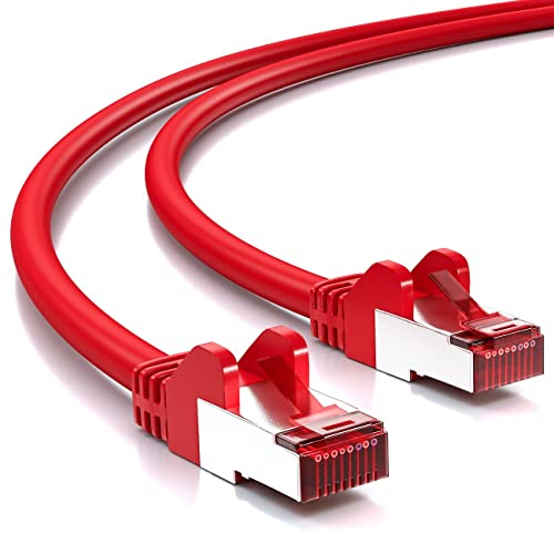 deleyCON 20m CAT6 Patchkabel S/FTP PIMF Schirmung CAT-6 RJ45 Netzwerkkabel Ethernetkabel LAN DSL Switch Router Modem Access Point Patchfelder - Rot deleyCON 20m CAT6 Patchkabel S/FTP PIMF Schirmung CAT-6 RJ45 Netzwerkkabel Ethernetkabel LAN DSL Switch Router Modem Access Point Patchfelder - Rot von deleyCON