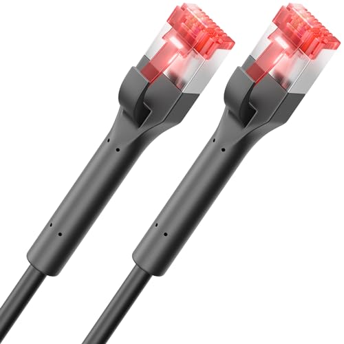 deleyCON 2m CAT6a Patchkabel SLIM (10 Gbit/s, Kupfer) Gigabit Netzwerkkabel Ethernet Cable Kabel RJ45 Stecker POE CAT 6 LAN für Patchpanel PC PS5 Router Modem TV Switch Laptop Schwarz deleyCON 2m CAT6a Patchkabel SLIM (10 Gbit/s, Kupfer) Gigabit Netzwerkkabel Ethernet Cable Kabel RJ45 Stecker POE CAT 6 LAN für Patchpanel PC PS5 Router Modem TV Switch Laptop Schwarz von deleyCON