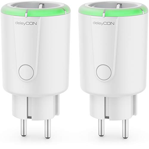 deleyCON 2X Digitale Zeitschaltuhr Countdown Funktion Timer Zeitschalter Schaltuhr Steckdose 15 bis 75 Minuten Schaltzeit max. 1800W Kindersicherung Innenbereich Weiß deleyCON 2X Digitale Zeitschaltuhr Countdown Funktion Timer Zeitschalter Schaltuhr Steckdose 15 bis 75 Minuten Schaltzeit max. 1800W Kindersicherung Innenbereich Weiß von deleyCON