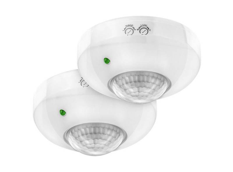 deleyCON Bewegungsmelder deleyCON 2x Infrarot Decken Bewegungsmelder Aufputz - IP20 - 360° bis deleyCON Bewegungsmelder deleyCON 2x Infrarot Decken Bewegungsmelder Aufputz - IP20 - 360° bis von deleyCON