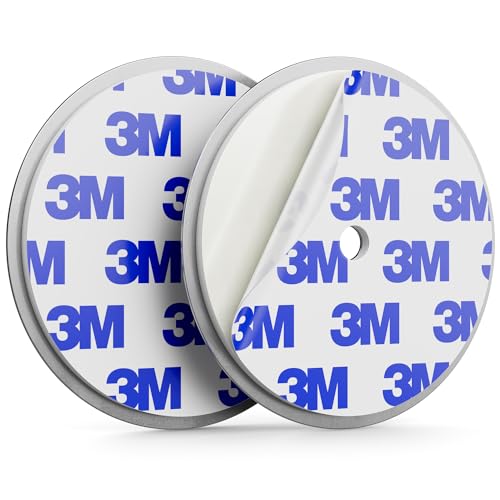 deleyCON Magnetbefestigung für Rauchmelder Magnethalter Feuermelder Selbstklebende Magnethalterung Klebefläche und Bohrloch 65 mm Durchmesser von deleyCON