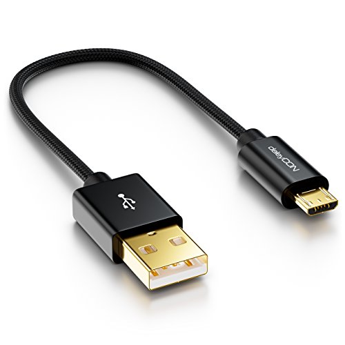 deleyCON Micro USB Kabel 0,15m Nylon + Metallstecker - Ladekabel Datenkabel Schnellladekabel - Smartphone Tablet PC Laptop Notebook - Schwarz deleyCON Micro USB Kabel 0,15m Nylon + Metallstecker - Ladekabel Datenkabel Schnellladekabel - Smartphone Tablet PC Laptop Notebook - Schwarz von deleyCON