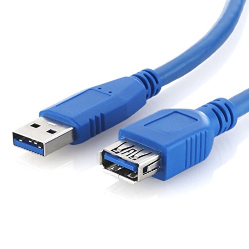 deleyCON USB 3.0 Super Speed Verlängerung Adapter Kabel 1,8m - A-Stecker zu A-Buchse - bis zu 5.000 Mbit/s von deleyCON