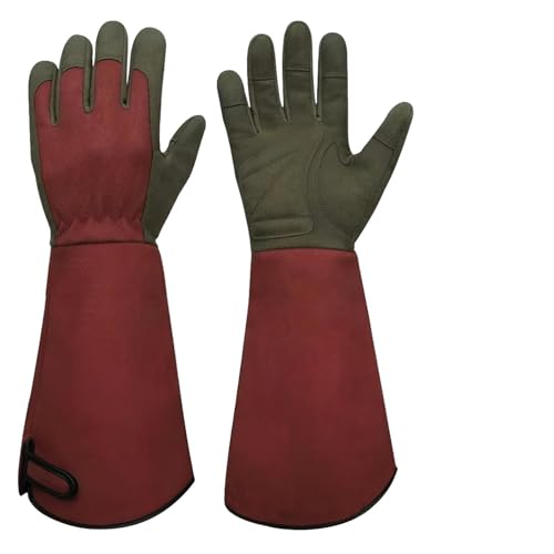 dellyy Gartenhandschuhe für Damen und Herren (Rot) von dellyy